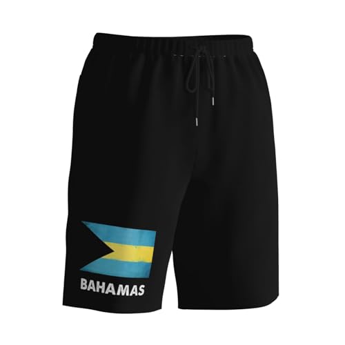 Bahamas Flag Men's Quick-Dry Board Shorts 7" - Swim Trunks Summer Hawaii Beach2