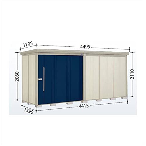 【受注生産品】タクボ物置 ND/ストックマン ND-S4415 多雪型 標準屋根 『屋外用中型・大型物置』 ディープブルー