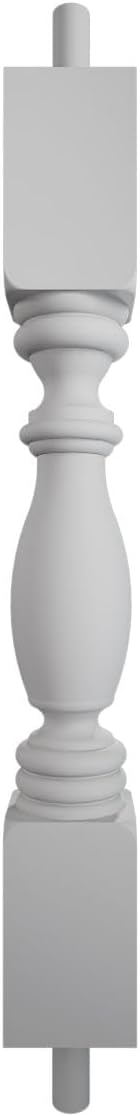 Endurathane 500 Series Winford Baluster: 2 1/2"W x 18"H (5 7/16" On Center Spacing for 4" Sphere Code), Factory Primed Polyurethane