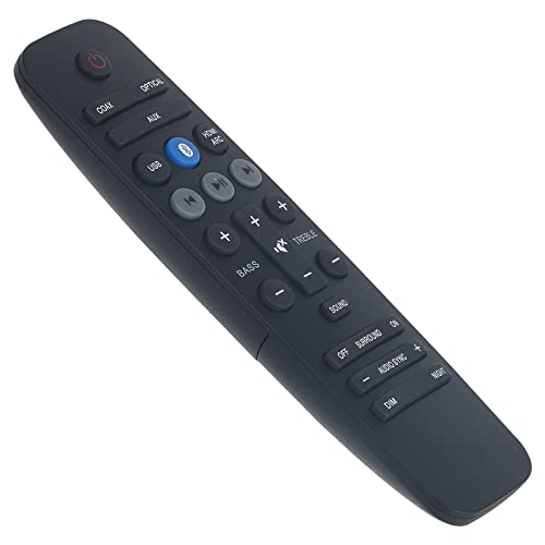 Nuevo HTL3140 Mando a Distancia de Repuesto HTL3140B/12 Sound Bar Reemplace Control Remoto para Philips Home Theatre Soundbar HTL2163B/F7 HTL3140B/12 HTL3140B/F7 HTL2163B HTL3140B 12 HTL3140B Remote
