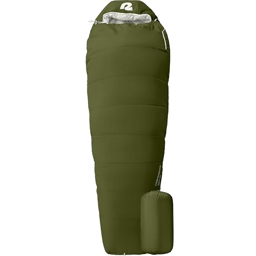 Retrospec Dream 15 Mummy Sleeping Bag - Insulated, Water-Resistant, Adjustable for Cold Weather Camping