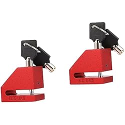 Candado Fixie ibasenice 2 Piezas Bicicletas Bicicleta Fixie Bloqueo De Disco De Bloqueo De Alarma De Motocicleta Bikes Disco De Bicicleta De Montaña Rueda Acero De Aleación Sólida Bloqueo De Freno