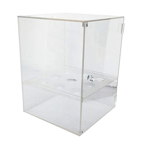 TECHTONGDA 9 Holes Ice Cream Cone Holder Clear Acrylic Display Cabinet