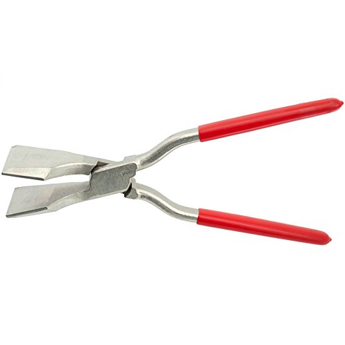 Stubai 282451NR Pince d'Angles à Bec Large Nirolook PVC Enduit/Encastrée, Noir/rouge, 60 mm