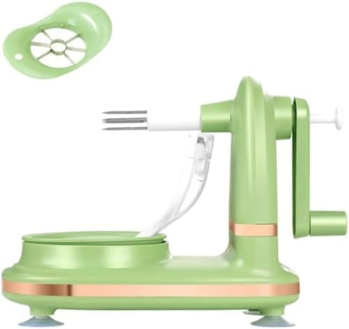 Citybaby リンゴと洋ナシの皮むき器 回転式 吸盤付き 手動フルーツカッター 野菜と果物 アボカド キッチン用品 家庭用多目的皮むき器 (B)