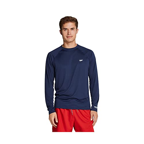 Speedo Men's UV Swim Shirt Easy Long Sleeve Regular Fit