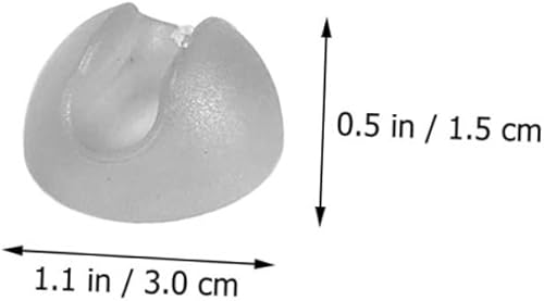 Miniatura 8 de OSALADI Protector de pie de silla, 8 uds, posavasos transparentes, protector de alfombra transparente, muebles para el hogar, protectores para patas