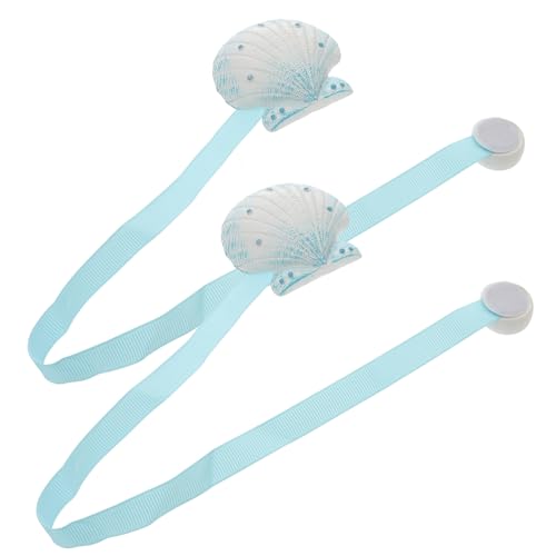 Ciieeo 2 Piezas retenciones de Cortinas náuticas Cortinas con Ganchos para riel Cortinas de Ventana Cortinas para Ventanas Cuerda de Cortina drapeado alzapaños Fuerza magnética Corbata