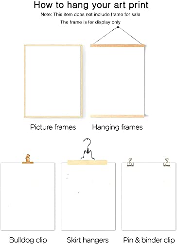 Natvva Wall Decor She Is A Wildflower - In A Field Of Roses Canvas Art Wall Art Prints Painting Picture Artwork Girl Nursery Baby Room Decoration For Living Room No Frame #TOP5