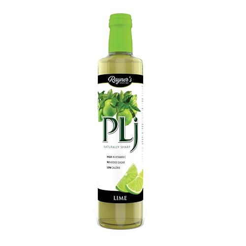 Rayner's PLj Lime Juice, 6 x 500 ml – Made with Real Limes, No Artificial Additives, No Added Sugar