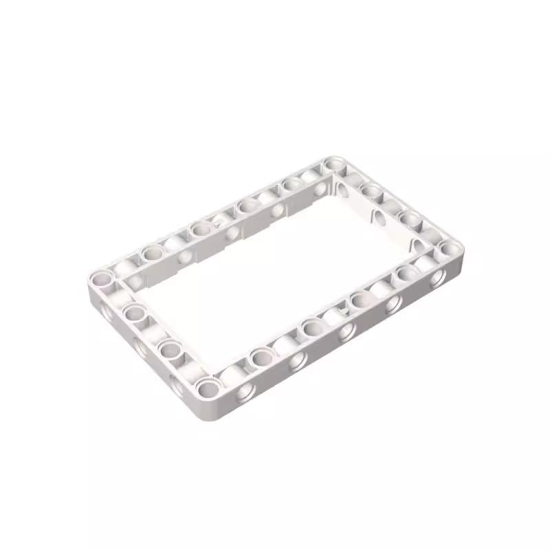 39794 Shaft Bolt Connection Technic Beam Frame 7x11 10 Pieces GDS-1538 Compatible with Lego Building Blocks Color:White