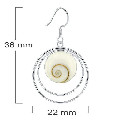 Boucles d'Oreilles Oeil de Sainte Lucie Argent 925 idée cadeau anniversaire
