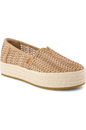 Image of TOMS Women's Valencia Platform Espadrille, Textile Upper, OrthoLite Insole