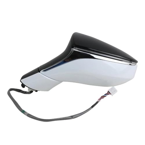 Rétroviseur cassé sur Lexus ES 250 ? Commandez le bloc complet gauche blanc pliable - 5