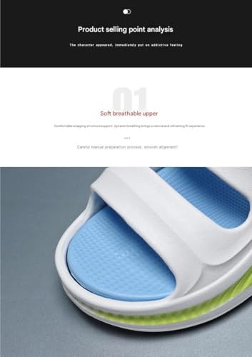 Men’s Summer Flip Flops – Durable Anti-Slip Beach Sandals – Breathable Outdoor Casual Slides for Pool, Travel, or Daily Wear(Green,27-27.5cm)4