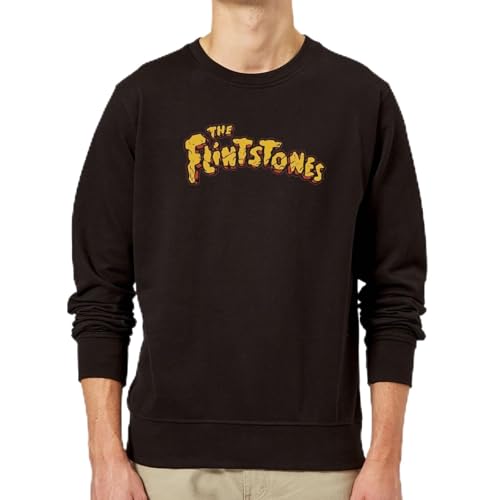 Image of Zavvi The Flintstones Logo Sweatshirt - Black XXL