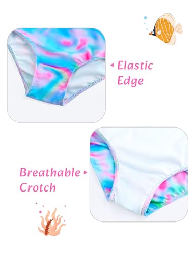 Image of Girls Swimsuit One Piece Bathing Suit Sleeveless Swimwear Matching Skirts for Toddler Kids Swim Surfing