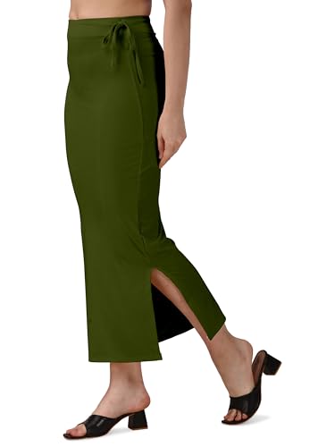 Image of Mehrang Microfiber Saree Shapewear Petticoat for Women, Cotton Blended Shape Wear Dress for Saree