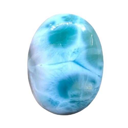 Larimar cabochon 33x25mm pierre naturelle ovale pour création de bijoux DIY
