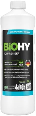 BiOHY Desatascador (1 botella de 1 litro) | Líquido, limpiador de...