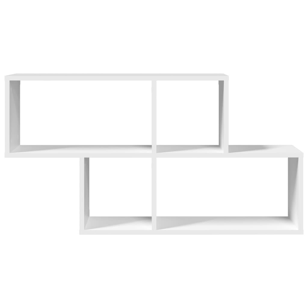 vidaXL Scaffale a Parete Bianco 100x20x53 cm in Legno Multistrato