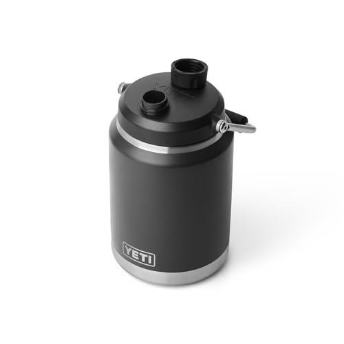 Image of YETI Rambler Half Gallon Jug 2.0, Vacuum Insulated, Leakproof, Stainless Steel with MagCap, Black