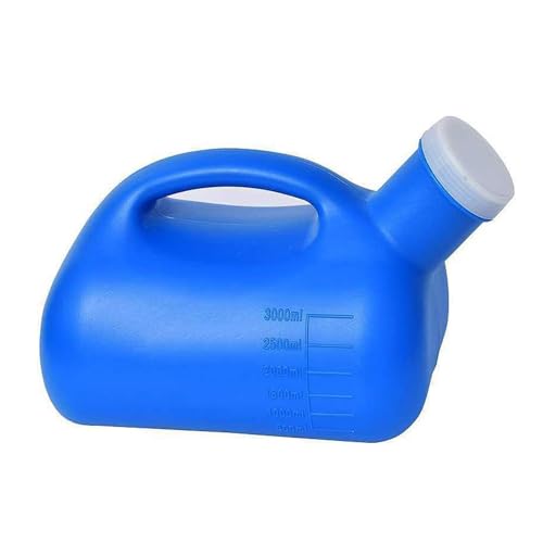 3000ml大容量男性用小便器、スケールと蓋付きプラスチック小便器、高齢者、子供、患者用の旅行用尿収集容器