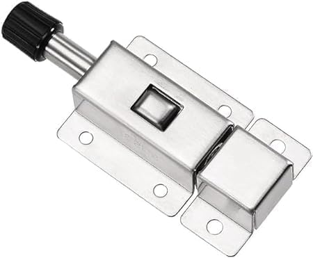 ZQQWI Stainless Steel Ring-Pull Spring Loaded Auto Sliding Latch Door Stoper Anti-Collision Door Locks for Softly Movement Hinge Garden Cabinet Gate Latch Door Hardware Tool & Accessories-picture-17
