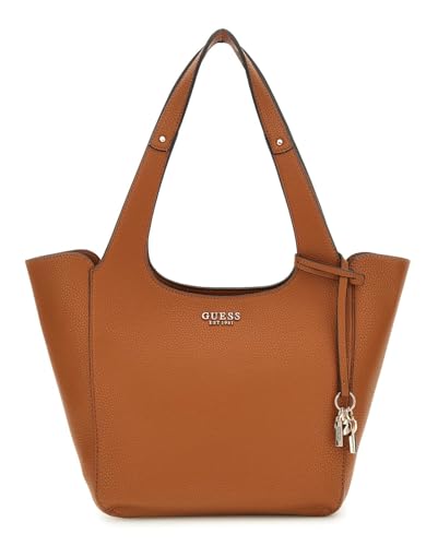 GUESS Calista 2 in 1 Tote Caramel grand sac cabas femme avec pochette marron