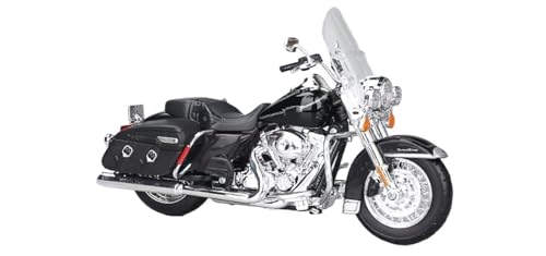 Kompatibel Mit Harley Davidson, 2013 FLHRC Road King Classic, 2024 Sporteter S, 1:12 Motorradmodellen, Lokomotiven-Ornamenten, Straßenrad-Fahrrad-Nachbildung, Geschenk Motorrad-Modelle(Black-1)