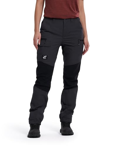 RevolutionRace Nordwand Outdoor Hose für Damen Hose zum Wandern und für viele Outdoor-Aktivitäten. Robuste und langlebige Wanderhose Trekkinghose und Arbeitshose für Damen Anthracite/Black M
