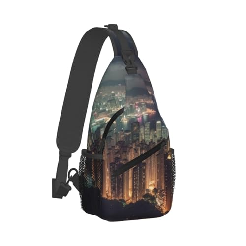 Bolso Cross Chest para Hombre Mochila Diagonal de Hombro miniatura 2