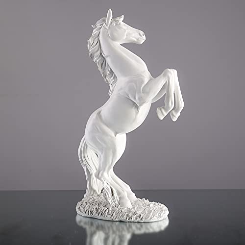 Statue cheval en résine tressée : décoration de bureau moderne (modèle B)