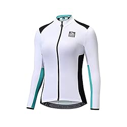 Santic Maillot Ciclismo Mujer Manga Larga Maillot ...: 【Tela respirable】-- Con el fin de facilitar la disipación de calor y hacer que el sudor se seque más rápido,tejido transpirable de malla se utiliza en ambos lados de la parte debajo del oxter, donde el sudor fácilmente se concentra.Así el maillot cic...