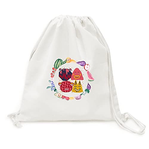 Sac en tissu pliable contre le plastique pour fruits et légumes sangle univers