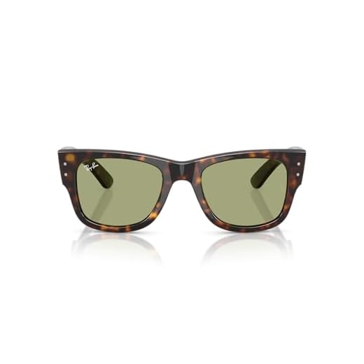 Óculos de Sol Ray-Ban Mega Wayfarer 0RB0840S 902/4E Tam 51 / Havana Marrom - Lentes Verde