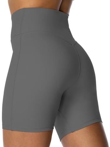 Image of Sunzel Crossover Biker Shorts for Women, No Front Seam V High Waist Yoga Workout Gym Shorts with Tummy Control | 4 Or 6-Inch Inseam, High Waisted, Tummy Control, Crossover Waist, Buttery Soft, No Front Seam, Squat Proof, Compression