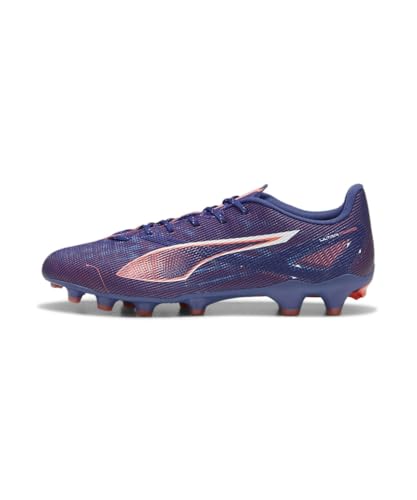 PUMA(???) Men's Shoes Soccer Cleats, 24 Fall/Winter Colors Lapis Lazuli/Puma White/Sunset Glow (01), 25.5 cm