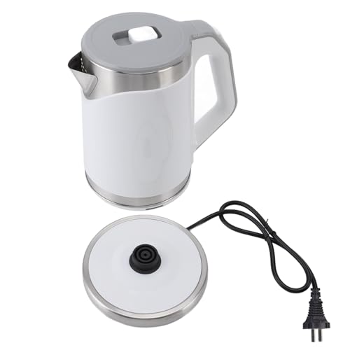 Tetera eléctrica de acero inoxidable 1500W 2L blanca
