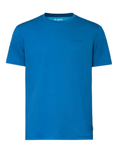 VAUDE Essential T-Shirt für Herren – Schnelltrocknendes & pflegeleichtes Sport Shirt, Atmungsaktives Outdoor T-Shirt mit Rundhals - Active Blue, XL