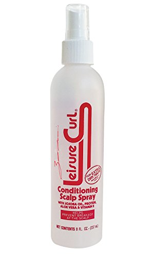 Leisure Curl Conditioning Scalp Spray Regular, 8 fl oz - Pure Aloe Vera, Vitamin E, Jojoba oil and Protein Enriched Dry Hair Treatment