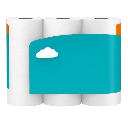 Bayfalcon Ultra Comfort Toilet Paper, 9 Mega Rolls, 2-Ply Bath Tissue, Septic Safe & Soft Bathroom Tissue with Long-Lasting Roll Strength