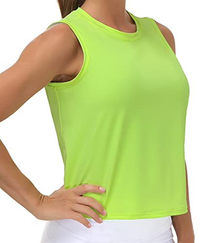 Image of THE GYM PEOPLE Women's Workout Tops in Ice Silk Quick Dry Sleeveless