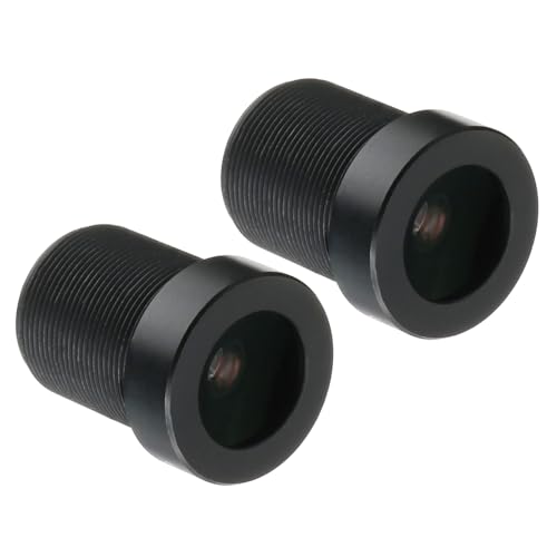 Objectif de caméra de vidéosurveillance 6mm 5MP F2.0 FPV M12 grand angle noir uxcell