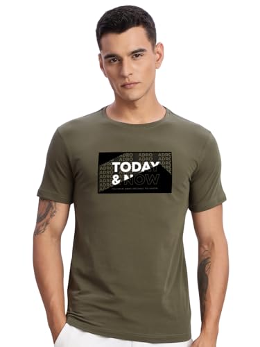 T-shirt imprimé pour homme haut de gamme en coton lycra premium