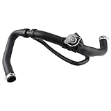 MOTOALL Molded Upper Radiator Coolant Hose with Cap Assembly for Dodge Caliber 2007-2010, Jeep Patriot Compass 2007-2017
