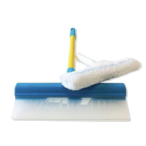 NANOPROTECTION Raclette à Vitres AquaBLADE en Silicone avec Réservoir avec Rallonge 120cm Kit Nettoyage de Fenêtre Qualité Professionnelle