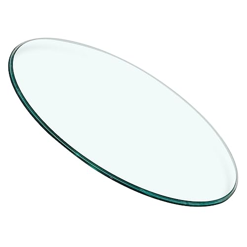 Ciieeo Tablero De Mesa De Vidrio Templado Grueso y Transparente para Mesa Auxiliar o Comedor