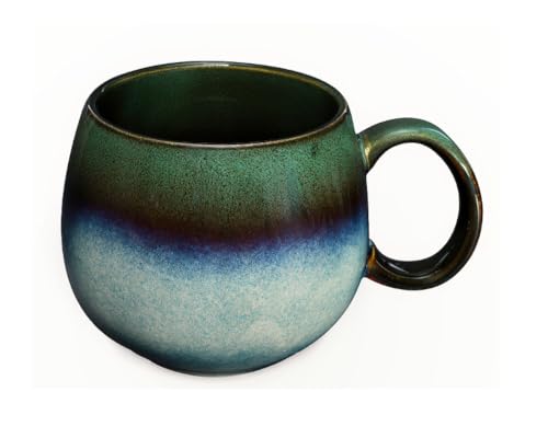 Teeladen Herzberg Maoci Tasse Jumbo 0,5 l - Porcelaine - Vert avec dégradé de couleur