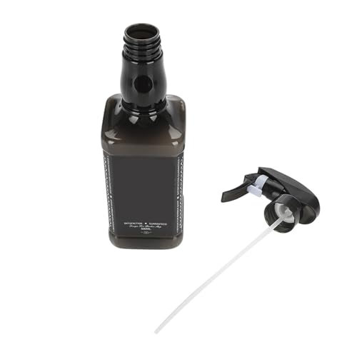Botella pulverizadora para cabello de plástico negra miniatura 7
